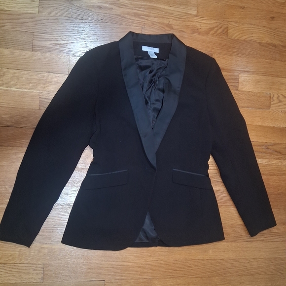 H&M Jackets & Blazers - H&M Black Women's Blazer with Satin Lapel